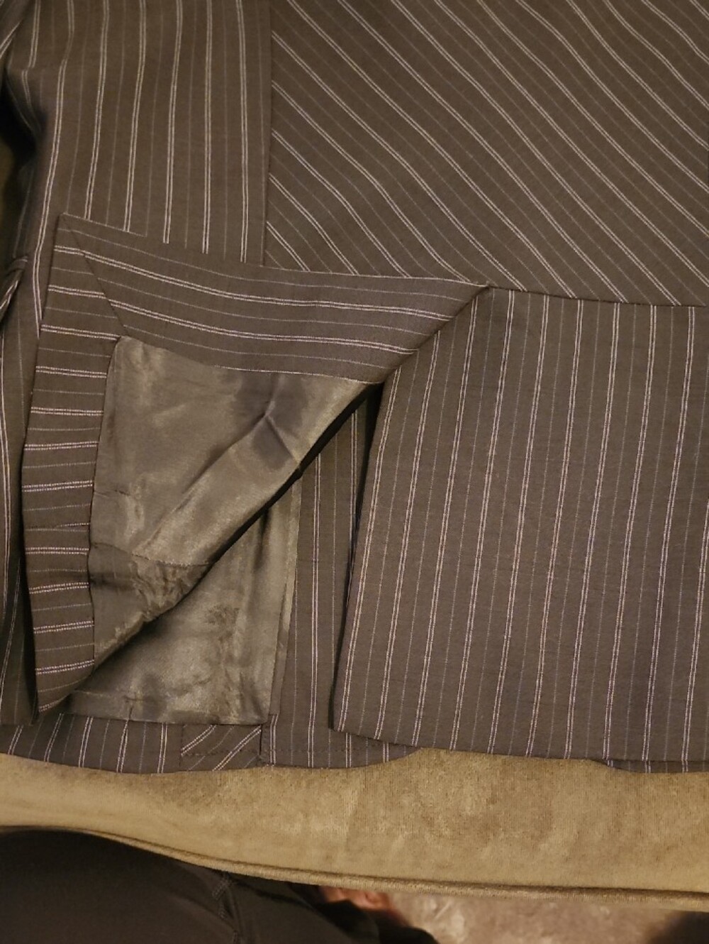 Banana Republic Brown Pinstripe Blazer - Picture 6 of 8